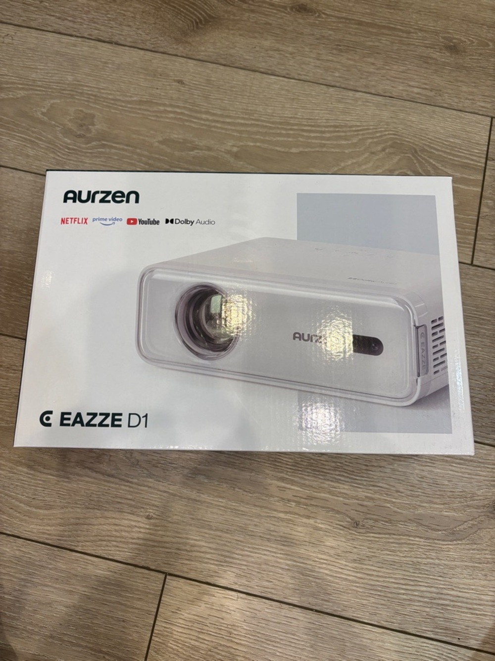 Eazze D1 Aurzen White Portable Projector. NIB